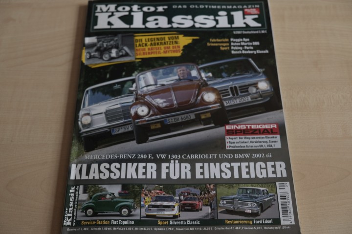 Deckblatt Motor Klassik (09/2007)